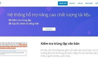  Hệ thống kiểm tra trùng lặp văn bản tiếng Việt